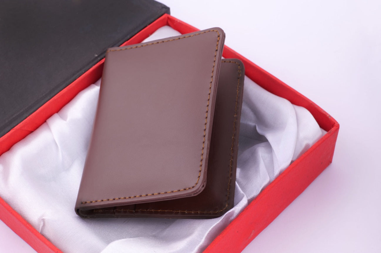 Leather card plus cash holder