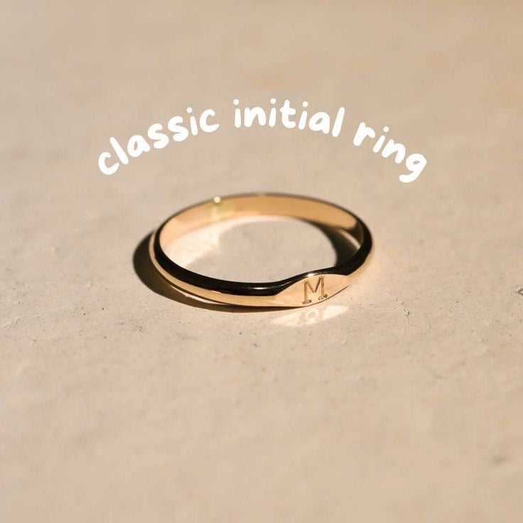 CLASSIC INITIAL LETTER RING