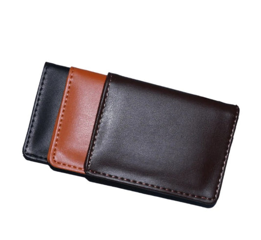 Leather card plus cash holder